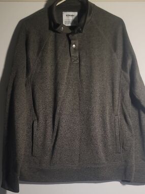 Sonoma Gray Fleece Pullover Sweatshirt